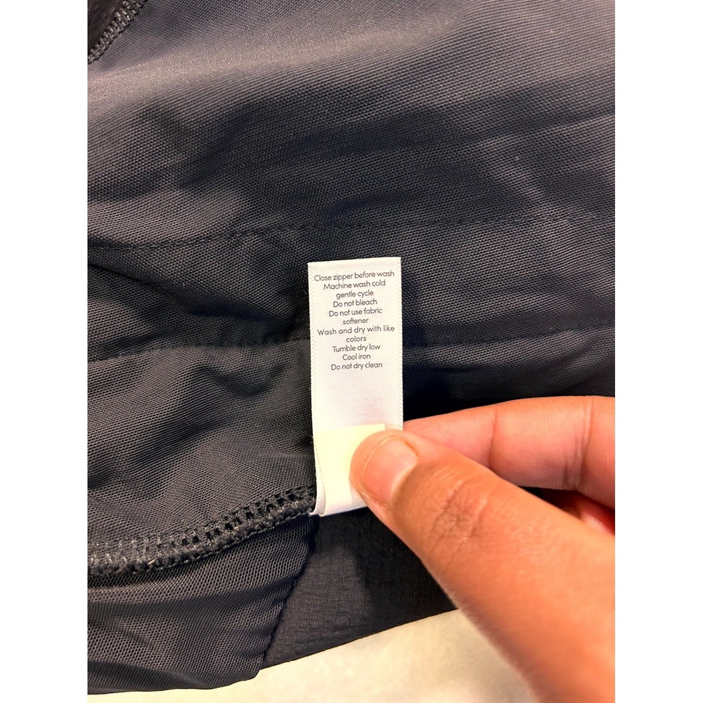 Athleta Trekkie North Skort Shorts + Skirt Black Size 4 Zip Pockets Drawstring - Picture 7 of 16